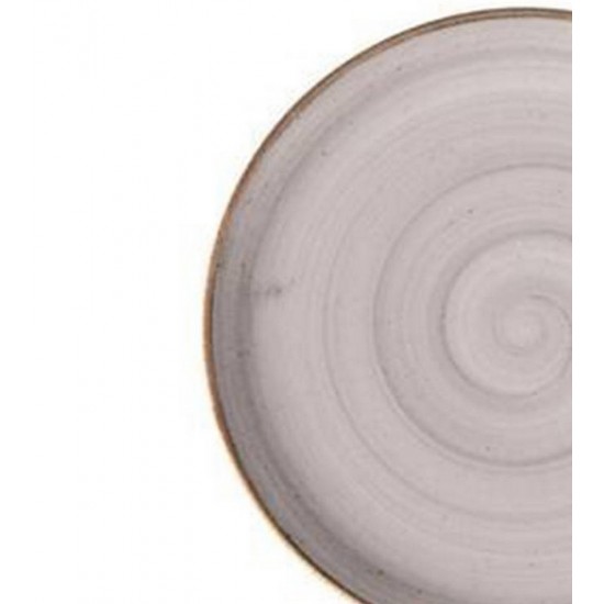 Prato 21cm Sobremesa Cerâmica Corona Caoba Cinza